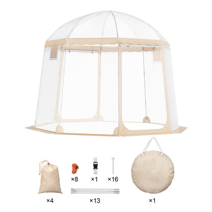 VEVOR Sports Tent, 4-8 People, Instant Pop-Up Tent Shelter Weatherproof Pod, Outdoor Bubble Clear View Tent, Climate Canopy Shelter for Soccer, Football, Softball & Other Sporting Events and Parades - BWZPZXZTMYX14FZKQV0 - view 10