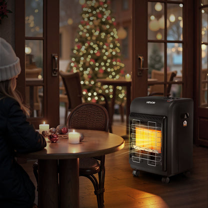 VEVOR Propane Heater, 6000 to 18000 BTU Propane Cabinet Heater with 3 Modes Temp Settings & Tip-over Protection, Garage Radiator Heat up to 450 Sq.Ft, for Camping,Garage, Patio,Indoor/Outdoor - BXBWJRQJS141S25Y9001V0 - view 9