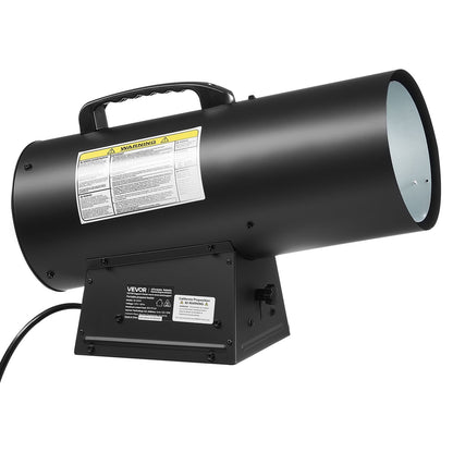 VEVOR Propane Heater, 60000BTU Forced Air Propane Heater with Stepless Temp Settings & security Protection, Portable Garage/Shop Barrel Heater for Garages, Job Sites,Indoor/Outdoor - BXBWJRQPTNFJNE4CR001V1 - view 1