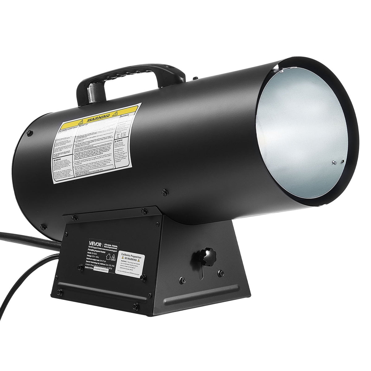 VEVOR Propane Heater, 60000BTU Forced Air Propane Heater with Stepless Temp Settings & security Protection, Portable Garage/Shop Barrel Heater for Garages, Job Sites,Indoor/Outdoor - BXBWJRQPTNFJNE4CR001V1 - view 10