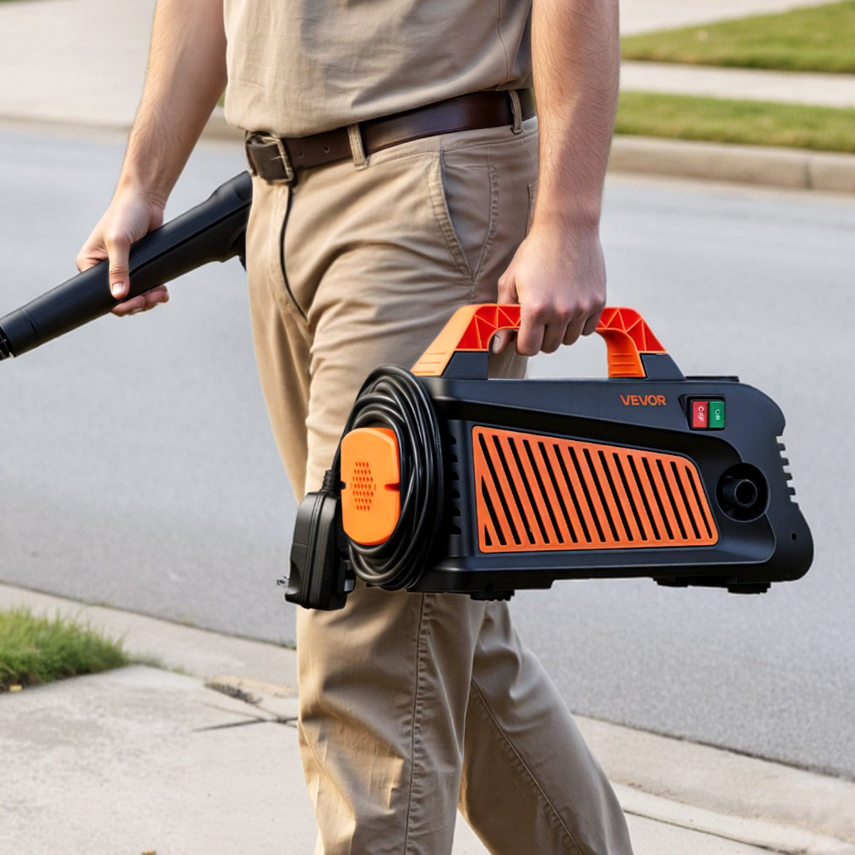 VEVOR Electric Pressure Washer, 2000 Max PSI 1.59 Max GPM, Portable Power Washer with 4 Nozzles, Metal Extension Wand, Built-in Carry Handle, Compact & Flexible for  Cars,Driveways,Patios,Fences,Home - BXDDGYQXJJLD4W2OG001V1 - view 9