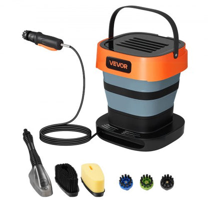 VEVOR Portable Cordless Pressure Washer with 2.64 Gal Tank, Foldable Power Washer 109 Max PSI, 3 Nozzles, Magnetic Sponge Brush & Soft Bristle Brush,78.7 in Hose, for Bike Cleaning, Patio, Camping - BXDDGYQXJZLDD2VL2001V1 - view 2