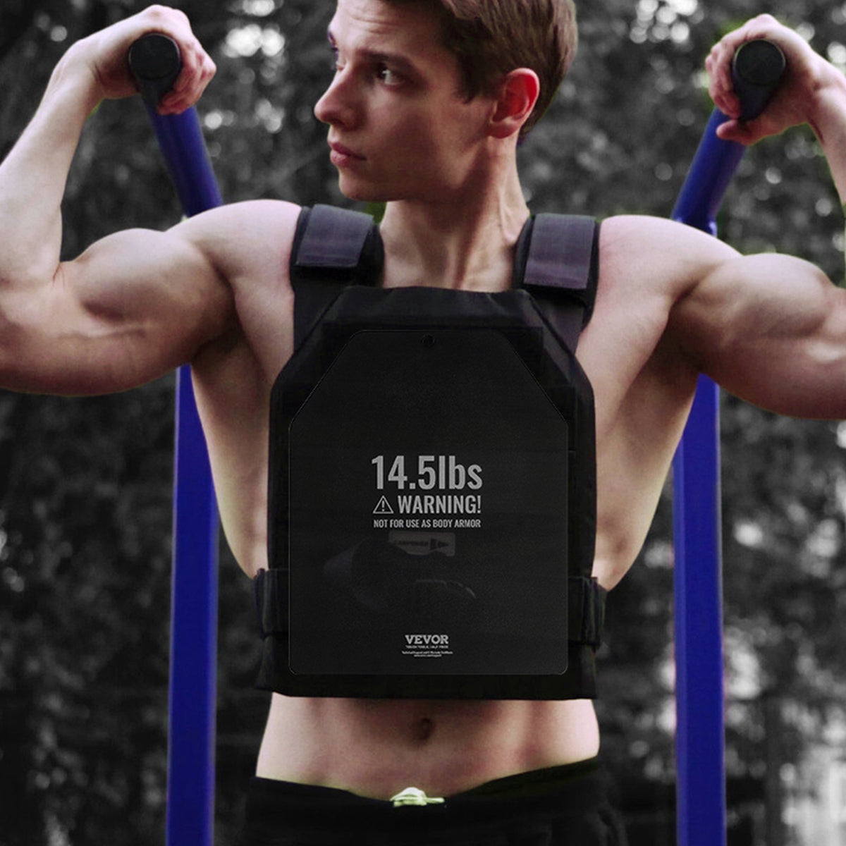 VEVOR Weight Vest Plates, 14.5 LB Pairs, Premium Steel Weighted plates, Contoured Ergonomic Fit – WODs, Additional Weight for Weight Vests, for Strength Training, Running, Fitness, Heavy Workouts - BXGBPBSP145LFBXJ5V0 - view 9