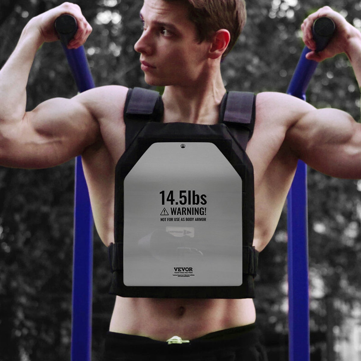 VEVOR Curved Weight Vest Plates, 14.5 LB Pairs, Premium Steel Weighted plates, Contoured Ergonomic Fit – WODs, Additional Weight for Weight Vests, for Strength Training, Running, Heavy Workouts - BXGBQBSP145L4KYMQV0 - view 9