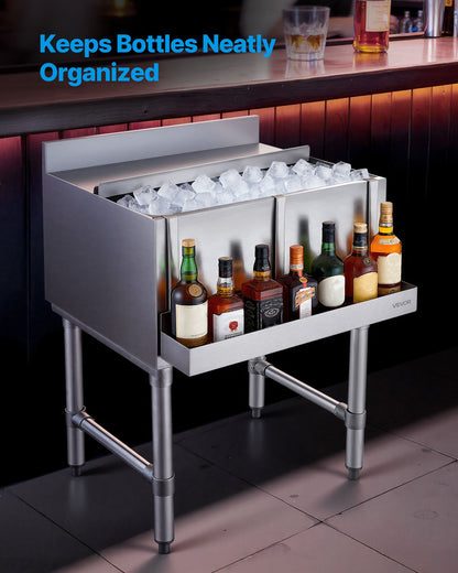 VEVOR Stainless Steel Bottle Holder, 24 Inch Bar Speed Rail, Liquor Bottle Holder Rack with Bolt-On Mounting & Hook-On Mounting, Wall Mounted Syrup Rack for Kitchen, Bar, Restaurant, Pub, Silver - BXGCBCPJQZJJX28OV001V0 - view 5