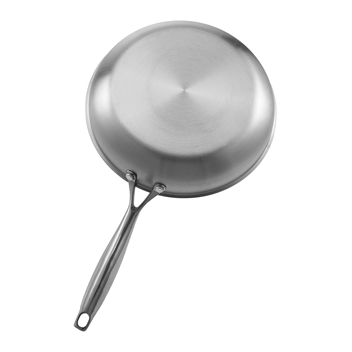 VEVOR Tri-Ply Stainless Steel Frying Pan, 3 Pcs Set (8, 10, 12 in), Cooking Skillet with Heat-Resistant Handle, Chef's Kitchen Cookware, Oven, Gas, Electric, Induction, Dishwasher Compatible, Silver - BXGCGSJTBXG8CNBK6001V0 - view 10