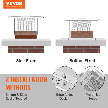 VEVOR Chimney Caps - Select Your Configuration - BXGFXPDYDGYS8DSKIV0 - view 2