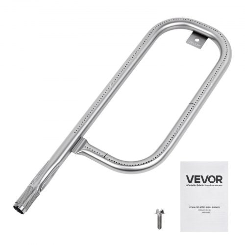 VEVOR Grill Burner Tube for Weber Q100, Q120, Q1000, Q1200, Baby Q Gas Grills, 17 inch 304 Stainless Steel Tube Burner for Weber 516001, 516002, 50060001, Replacement Part 69957, 60040, 41657, 45657 - BXGGRSQPX17ILAPUR001V0 - view 2