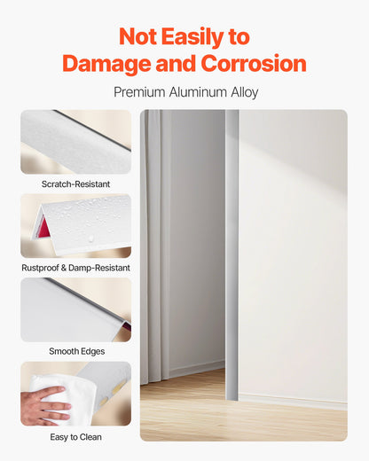 VEVOR Alluminum Alloy Wall Corner Protector, 2 x 2 x 48 inch, 12 Pack Metal Corner Guards, Edge Trim Protector 90-Degree Angle L Shape for Home,Office,Commercial Wall Protection, with 3m Tape - BXGHJ1LHJ12PE9XMM001V0 - view 4