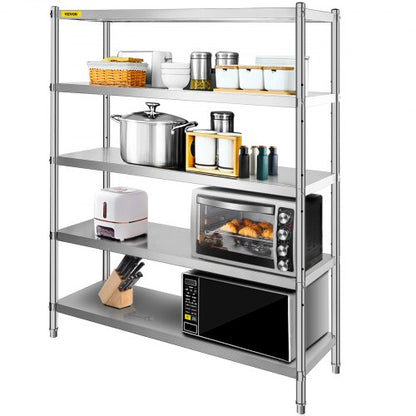 VEVOR Stainless Steel Shelving - Select Your Configuration - BXGHJ5C60X18.5YC1V0 - view 1