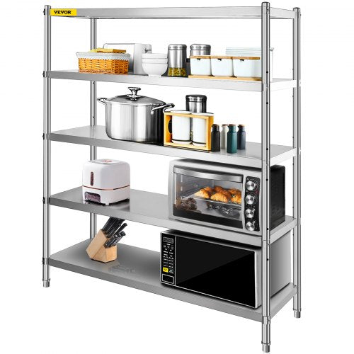 VEVOR Stainless Steel Shelving - Select Your Configuration - BXGHJYCCBD725ZZFTV0 - view 1