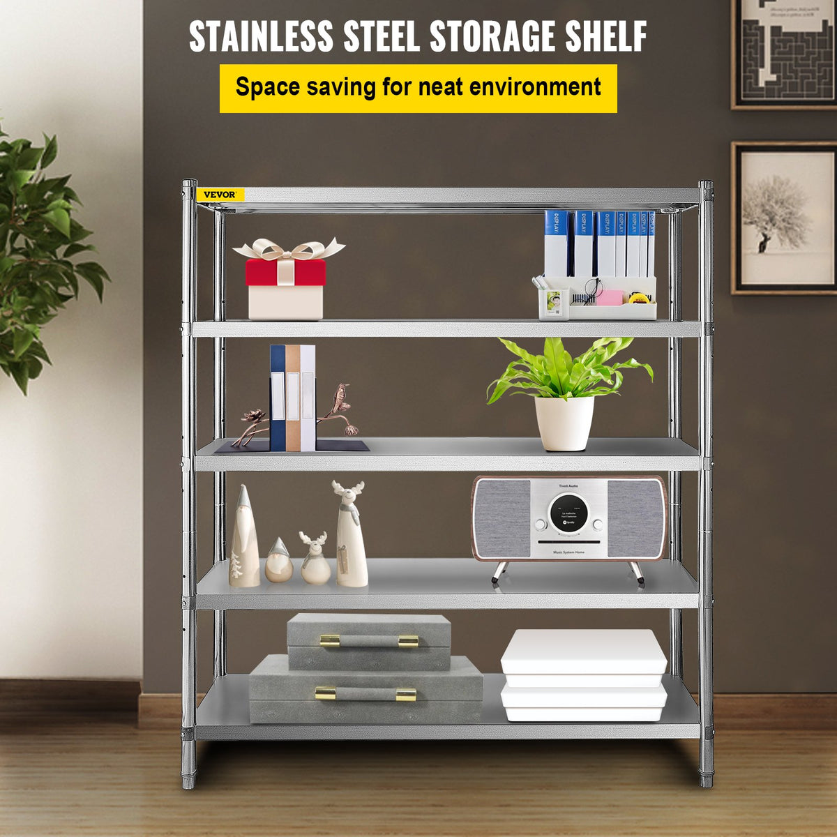 VEVOR Stainless Steel Shelving - Select Your Configuration - BXGHJYCCBD725ZZFTV0 - view 2