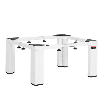 VEVOR Laundry Pedestal, 12 in Height, Washer and Dryer Pedestals with 1200 lbs Weight Load Capacity, 18.7-31 in Adjustable, Non-Slip Feet, Heavy-duty Steel Washing Machine Stand Universal Fit, White - BXGKSSZJBDL1KFCCH001V0 - view 10