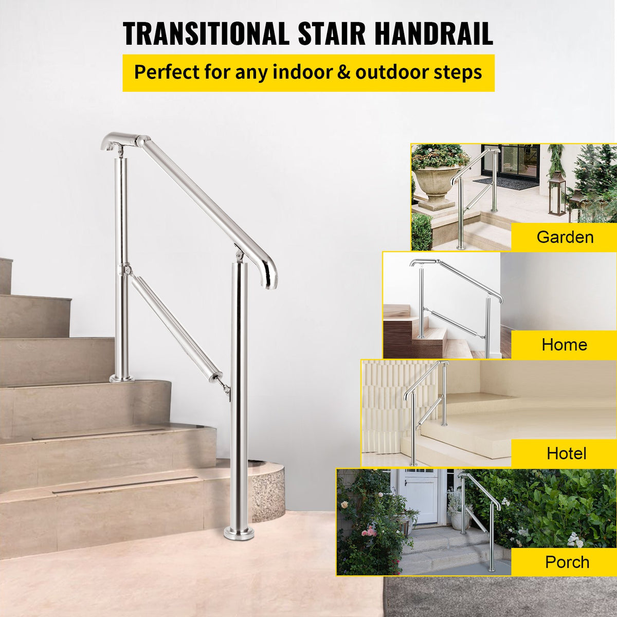 VEVOR Stair Handrails - Select Your Configuration - BXGLTFS3BDLZ00001V0 - view 2