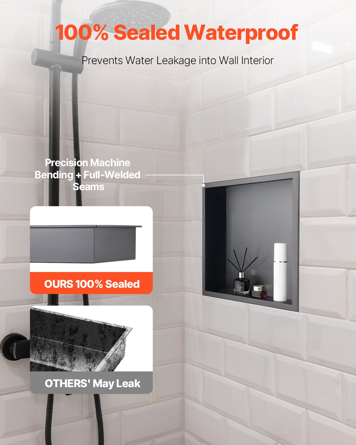VEVOR Shower Niches - Select Your Configuration - BXGLYBKHS1C1MYHU6001V0 - view 2