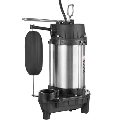VEVOR Submersible Sewage Pump, 0.75HP 5000 GPH, Cast Iron Sewage Water Pump with 28 ft Lift 10 ft Power Cord and Automatic Float Switch, Stainless Steel for Clean Flooded Basement Yard Farm Sewer - BXGWSBBXG075R6L8GV1 - view 10
