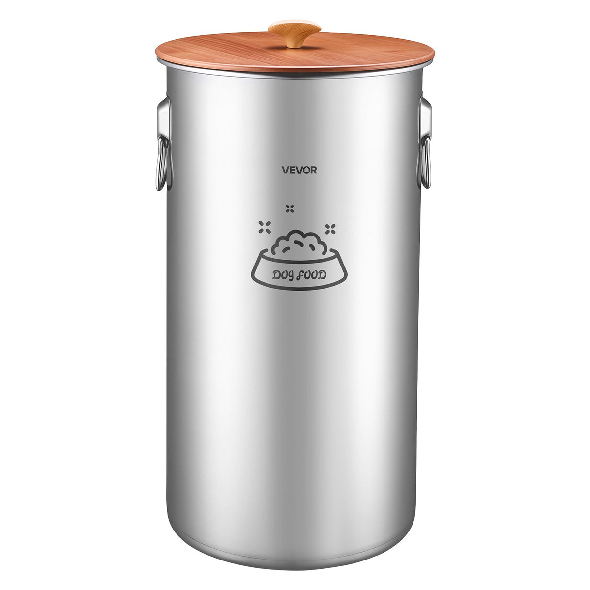 VEVOR Stainless Steel Dog Food Storage Container 30 lbs/9.25 Gal Capacity, for Living Room Kitchen, Airtight Lid & Dual Handles, 35L Large Metal for Dogs & Cats Food Rice Flour, Keep Fresh, Easy Clean - BXGXMXBXG1PCXKRN7001V0 - view 10