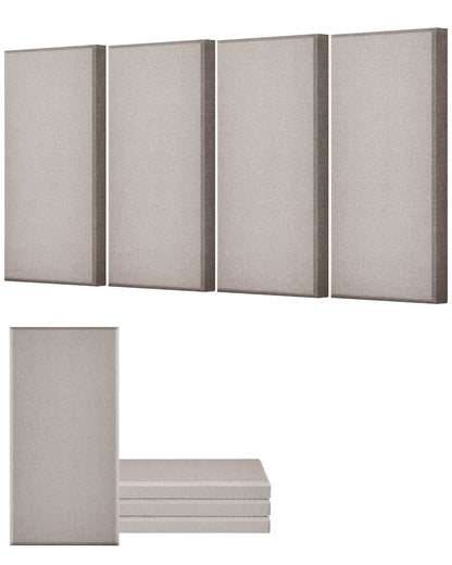 VEVOR 4 PCS Acoustic Panels, 2 inch Thick 23.6 x 11.8 inch Fiberglass Sound Absorbing Panels, Self-adhesive Soundproof Wall Boards, for Studios, Office, Home Theater,Meeting Room, Camel - BXGYBTS6030CYTD57001V0 - view 1