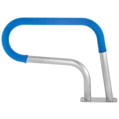 VEVOR Pool Rail 30x22 Pool Railing 304 Stainless Steel 250LBS Load Capacity Silver Rustproof Pool Handrail Humanized Swimming Pool Handrail with Blue Grip Cover & M8 Drill Bit & Self-Taping Screws - BXGYCFS3W30X22YC1V0 - view 10