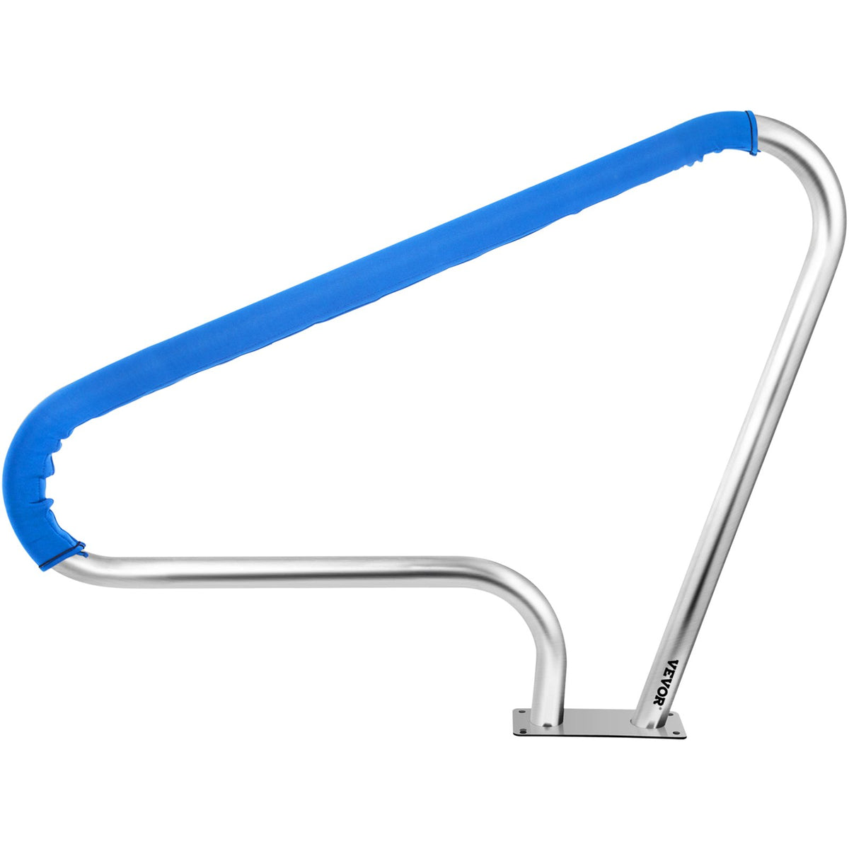 VEVOR Pool Rail 48x36 Pool Railing 304 Stainless Steel 250LBS Load Capacity Silver Rustproof Pool Handrail Humanized Swimming Pool Handrail with Blue Grip Cover & M8 Drill Bit & Self-Taping Screws - BXGYCFS3W48X36YC1V0 - view 10