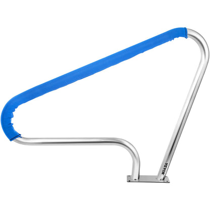 VEVOR Pool Rail 48x36 Pool Railing 304 Stainless Steel 250LBS Load Capacity Silver Rustproof Pool Handrail Humanized Swimming Pool Handrail with Blue Grip Cover & M8 Drill Bit & Self-Taping Screws - BXGYCFS3W48X36YC1V0 - view 10