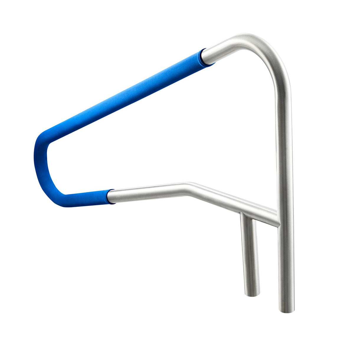VEVOR Pool Rail, 54 x 32 inch Pool Handrail, 220 lbs Load Capacity Heavy Duty 304 Stainless Steel Swimming Handrail, Detachable Nonslip Sleeve, Recessed or Base Mount, for Poolside, Water Parks - BXGYCFSYM543YO17Y001V0 - view 10