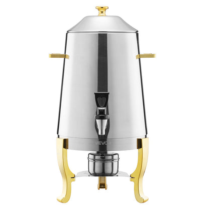VEVOR Stainless Steel Beverage Dispenser, 3.4 Gallon Drink Dispenser  with Alcohol Burner, Hot & Cold Drink Dispensers with Spigot for Coffee Tea Hot Water, Ideal for Restaurants, Hotels, Parties - BXGYLFPQBXGS033D5001V0 - view 10