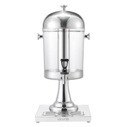 VEVOR Beverage Dispenser, 2.1 Gallon Drink Dispenser for Parties, Stainless Steel + Plastic Juice Dispensers with Spigot Ice Chamber Tray, Iced Tea Lemonade Juice Dispensers, for Restaurants, Hotels - BXGYLFPQBXGSPZZPX001V0 - view 10