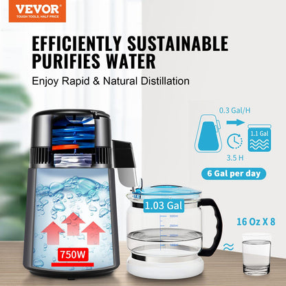 VEVOR Water Distiller - Select Your Configuration - BXGZLSJXB4LDXH9BQV1 - view 2