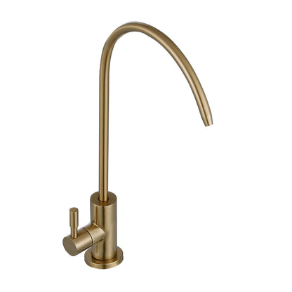 VEVOR Stainless Steel Faucet, Lead-Free Water Purifier Faucet, Filter Water Faucets With Solid Brass Valve, Anti-Rust & Durability Ro Water Faucets For Kitchen, Bar Counter, Cafe Shop, Brushed Gold - BXGZTBSGLSLTDWK7L001V0 - view 10