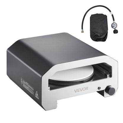VEVOR Outdoor Pizza Oven, 16 in Propane Gas Pizza Maker, Portable Pizza-Cooker with  Electric Rotation, Thickened Pizza-Stone, Carry Bag, Propane Pizza-Oven for Outside Backyard Patio Camping, Black - BXPSLWPTDXZGRP2D3001V9 - view 10