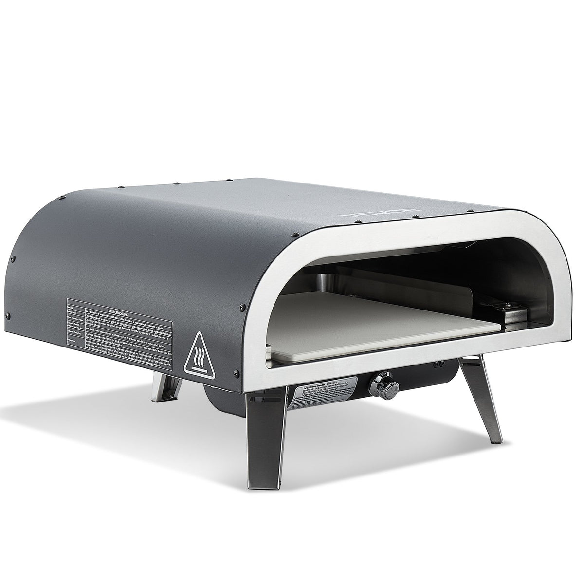 VEVOR Propane Outdoor Pizza Oven, 12 Inch Gas Pizza Maker, Portable Pizza-Cooker with Thickened Pizza-Stone, Carry Bag, Pizza-Oven for Outside Backyard Patio Camping, Black - BXPSLWPTWXZG473H9001V0 - view 10
