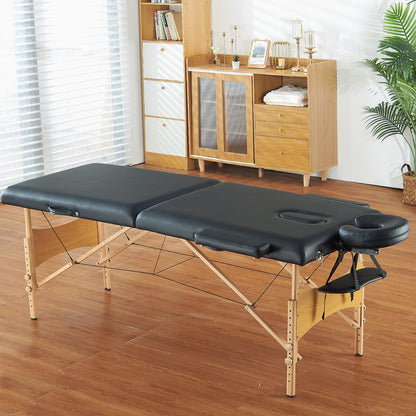 VEVOR Portable Massage Table 28" W, 2 Folding Lightweight Massage Table, 8-Level Height Adjustable Salon Tattoo Bed, Spa Table with Headrest, Armrests, Hand Pallet & Carrying Bag, 600LBS - BXSAMCZXCGK5DI0AWV0 - view 9