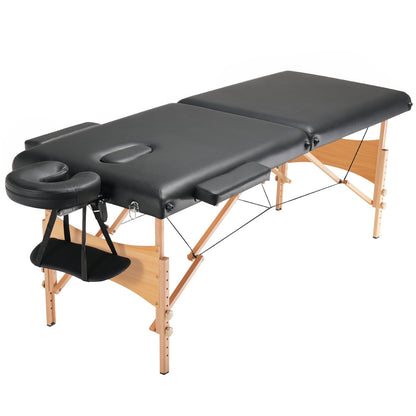 VEVOR Portable Massage Table 28" W, 2 Folding Lightweight Massage Table, 8-Level Height Adjustable Salon Tattoo Bed, Spa Table with Headrest, Armrests, Hand Pallet & Carrying Bag, 600LBS - BXSAMCZXCGK5DI0AWV0 - view 10