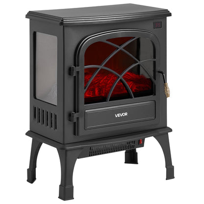 VEVOR 25.5inch Freestanding Fireplaces, 1500W 5120BTU Portable Electric Fireplace Stove Heater, with Overheating Protection,Adjustable Flames,Timer, Remote,for Living Room,Bedroom,Black - BXSBL24INCHHR8CGG001V1 - view 10