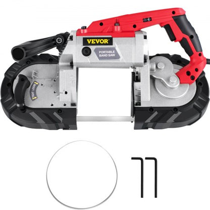 VEVOR Corded Band Saw, 5-Inch Cut Capacity, Variable Speed, Handheld, 10A Motor, for Metal, Wood, Tubing, Pipes, Rebar, Plastic - BXSD5INCH110V1NLDV1 - view 1