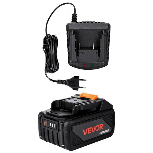 VEVOR 20V MAX, Portable Battery and Charger Combo, AC 110V, 4.0 Ah Lithium-Ion Battery Pack, 4000 mAh Large Capacity, Extended Runtime, Compatible with Series Tools, for Replacement and Fast Charging - BXSDJDCSPMTD4513S001V1 - view 2