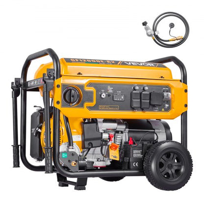 VEVOR Portable Generator, Gasoline 13500W Peak Watt & LPG 12000W Peak Watt Dual Fuel Generator, Home Backup Generators with Electric Start, Gasoline & LPG Powered, CO Sensor, 20A & 50A Outlets - BXSFDJSRLKYLNWTU0001V5 - view 2