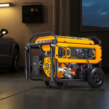 VEVOR Portable Generator, Gasoline 4650W Peak Watt & LPG 4130W Peak Watt Dual Fuel Generator, Home Backup Generators with Electric Start, Gasoline & LPG Powered, CO Sensor, 20A & 50A Outlets - BXSFDJSRLKYLU7X9M001V1 - view 9