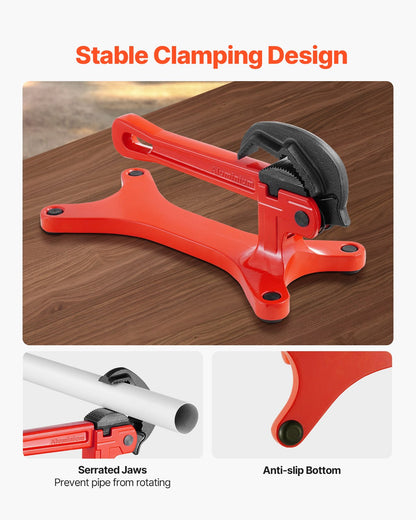 VEVOR Portable Pipe Vise, Lightweight Aluminum Pipe Vise with 1/8" to 1-1/2"  Clamping Capacity, Ideal for Onsite Plumbing Installation, Repair, and Maintenance - BXSGHQ18112ICTI8XV0 - view 5
