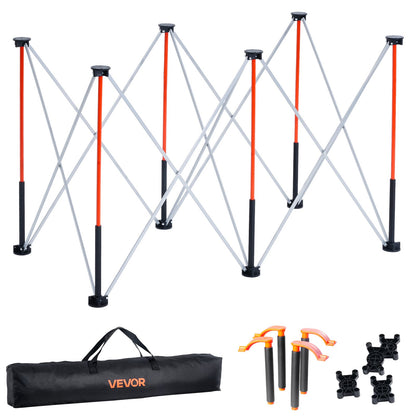VEVOR Portable Folding Workstand, 4.15 x 2.18 ft Collapsible Workbench, 2500 lbs Weight Capacity, No Assembly Foldable Work Stand with Storage Bag, Table Top NOT Included, for Garage Workshop Outdoor - BXSGZTPPSL4F8JA6T001V0 - view 1
