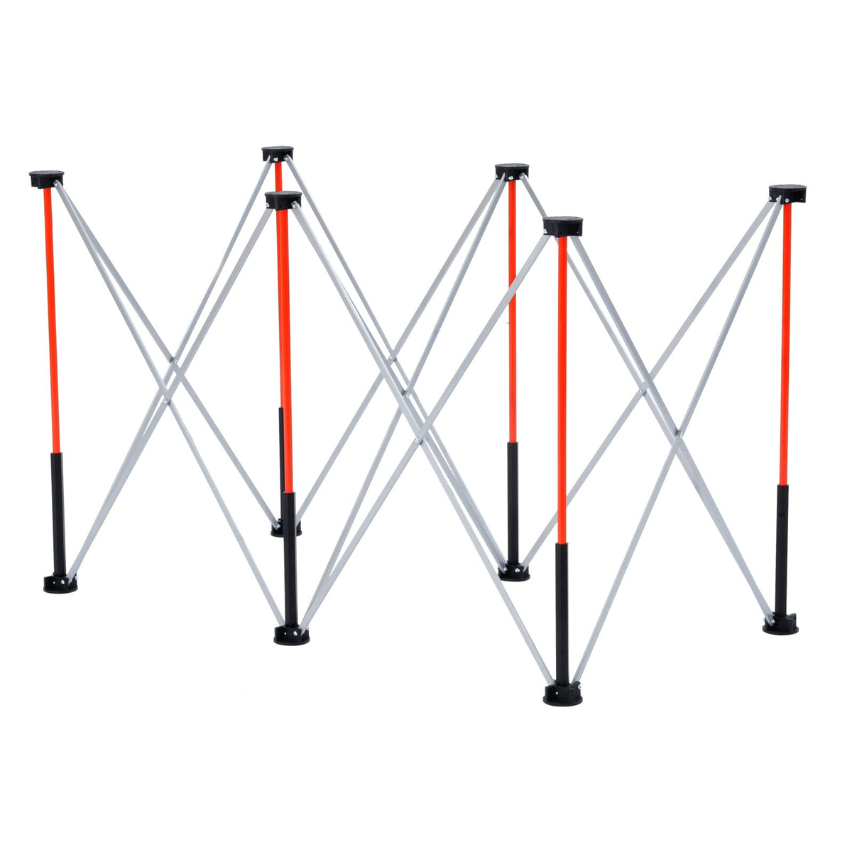 VEVOR Portable Folding Workstand, 4.15 x 2.18 ft Collapsible Workbench, 2500 lbs Weight Capacity, No Assembly Foldable Work Stand with Storage Bag, Table Top NOT Included, for Garage Workshop Outdoor - BXSGZTPPSL4F8JA6T001V0 - view 10