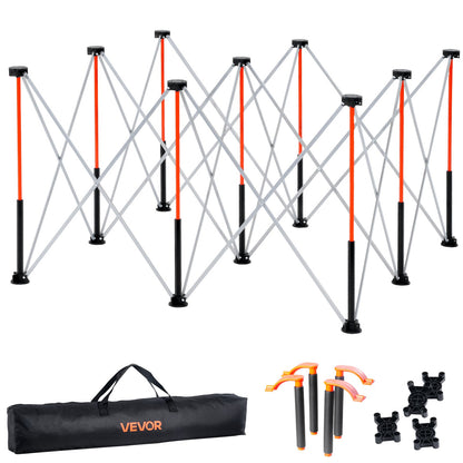 VEVOR Portable Folding Workstand, 4.15 x 4.15 ft Collapsible Workbench, 3500 lbs Weight Capacity, No Assembly Foldable Work Stand with Storage Bag, Table Top NOT Included, for Garage Workshop Outdoor - BXSGZTPPSL4FOJFJN001V0 - view 1