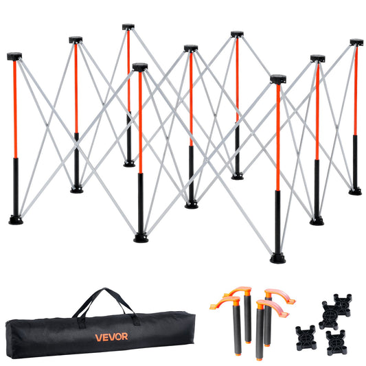 VEVOR Portable Folding Workstand, 4.15 x 4.15 ft Collapsible Workbench, 3500 lbs Weight Capacity, No Assembly Foldable Work Stand with Storage Bag, Table Top NOT Included, for Garage Workshop Outdoor - BXSGZTPPSL4FOJFJN001V0 - view 1