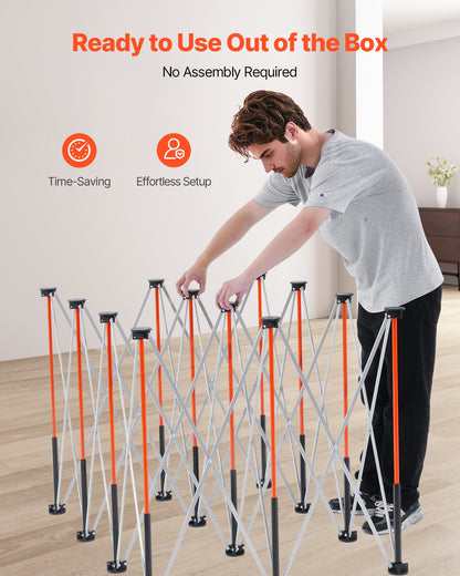 VEVOR Portable Folding Workstand, 6.12 x 4.14 ft Collapsible Workbench, 4500 lbs Weight Capacity, No Assembly Foldable Work Stand with Storage Bag, Table Top NOT Included, for Garage Workshop Outdoor - BXSGZTPPSL6FC1QQP001V0 - view 4