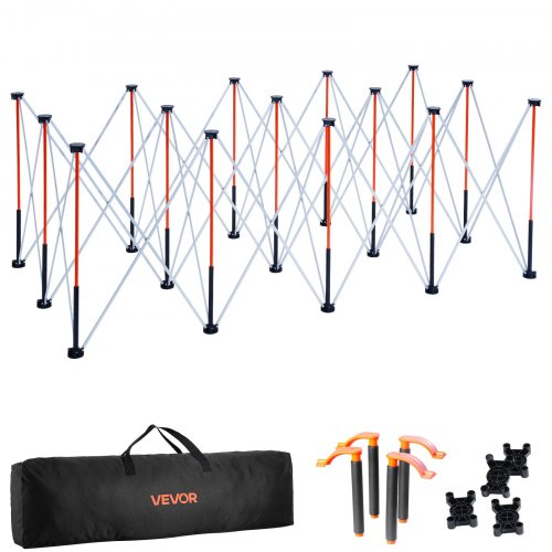 VEVOR Portable Folding Workstand, 8.02 x 4.12 ft Collapsible Workbench, 6000 lbs Weight Capacity, No Assembly Foldable Work Stand with Storage Bag, Table Top NOT Included, for Garage Workshop Outdoor - BXSGZTPPSL8F1N2RC001V0 - view 2