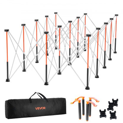 VEVOR Portable Folding Workstand, 8.05 x 4.13 ft Collapsible Workbench, 6000 lbs Weight Capacity, No Assembly Foldable Work Stand with Storage Bag, Table Top NOT Included, for Garage Workshop Outdoor - BXSGZTPPSL8FZHE0J001V0 - view 2