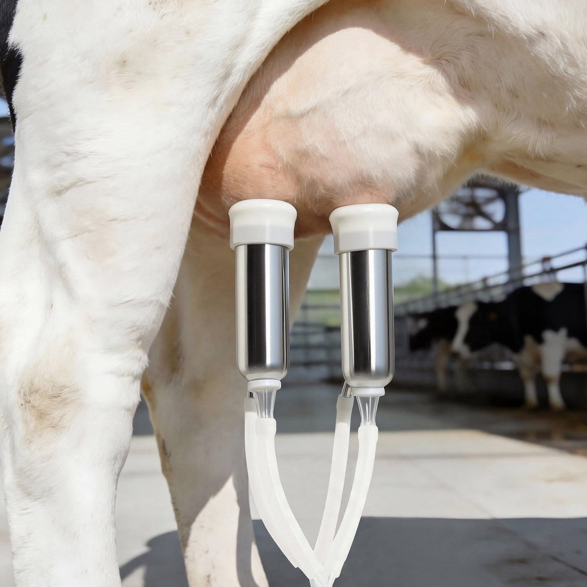 VEVOR Goat Milking Machine, 3.2 Gal / 12 L Food-Grade Stainless Steel Bucket, 4 Teat Cups for Cows and Goats, with 8000 mAh Rechargeable Battery, Electric Pulsation Milking Machine Portable Milker - BXSJNJ12LCD349AR5001V1 - view 9