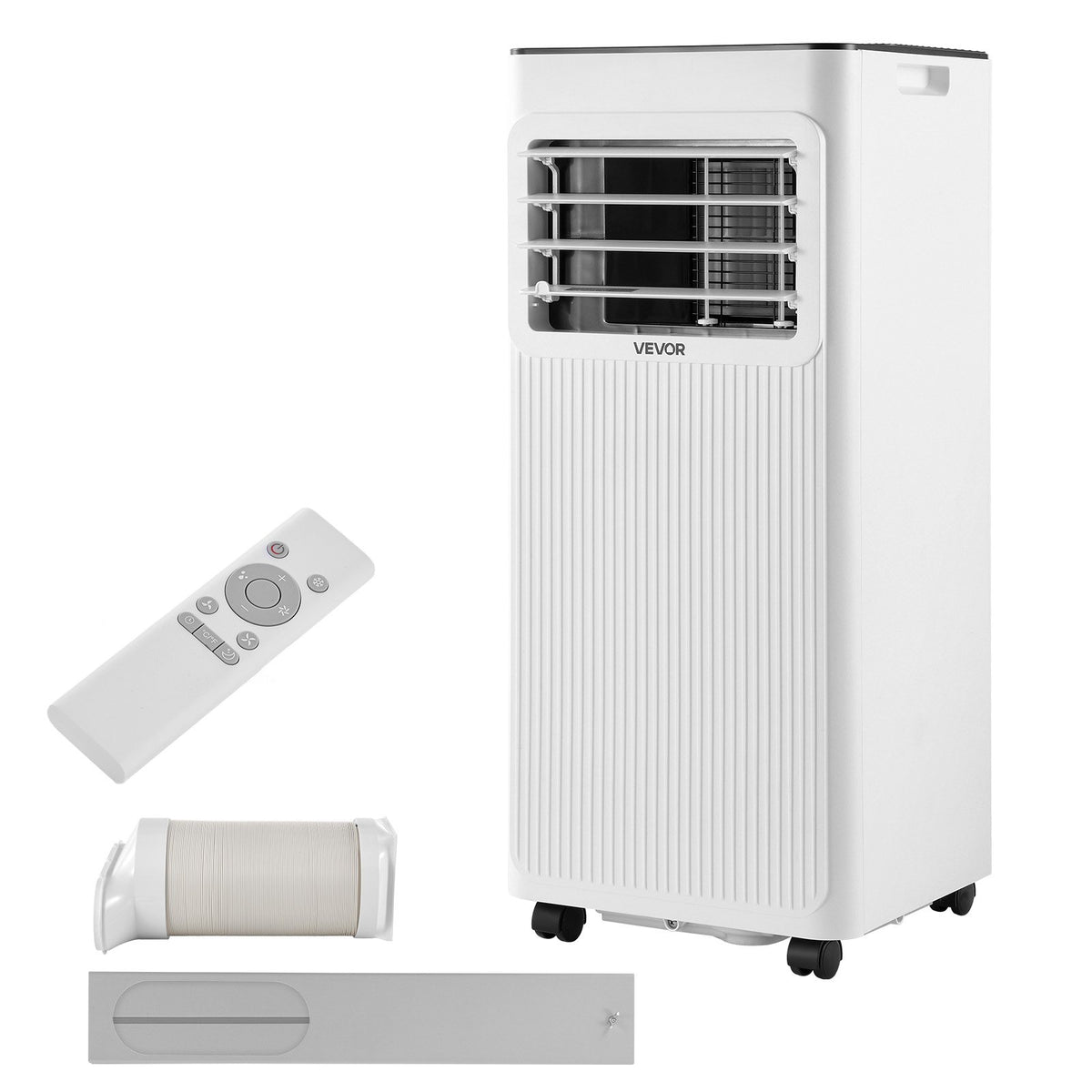 VEVOR Portable Air Conditioner, 10000 BTU ASHRAE (6000 BTU SACC) 3-in-1 Standing Cooling Ac Unit, with LED Touch Panel & Remote Control, 24h Timer, Cooling, Dehumidifier, Fan for Room Indoor, White - BXSKDMZKDL10X36XU001V1 - view 1