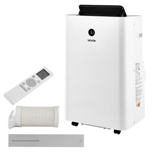 VEVOR Portable Air Conditioner, 12000 BTU ASHRAE (8150 BTU SACC) 4-in-1 Standing Cooling Ac Unit, LED Touch Panel & Remote Control, 24h Timer, Cooling, Dehumidifier, Fan, Sleep Mode for Room Indoor - BXSKDMZKDL12GNWLC001V1 - view 2